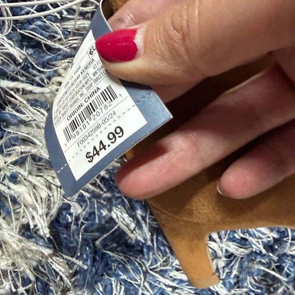 Universal thread kitten heel chestnut Knee-High Boots 6.5 - Picture 4 of 4